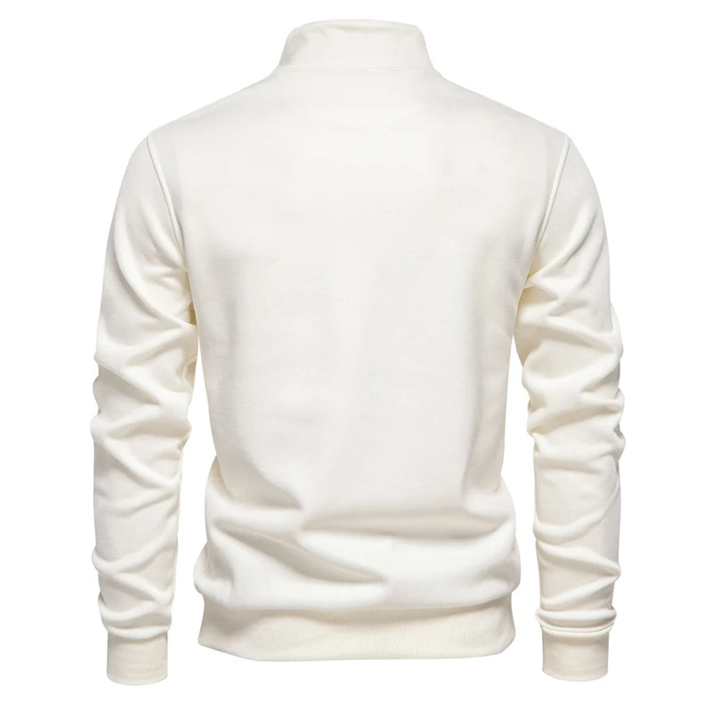 Men's Mock Neck Quarter-Zip Sweatshirt