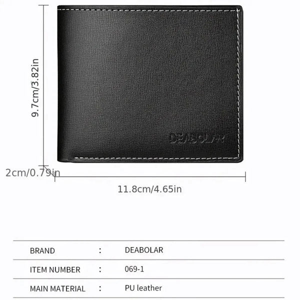 Men Thin Leather Wallet