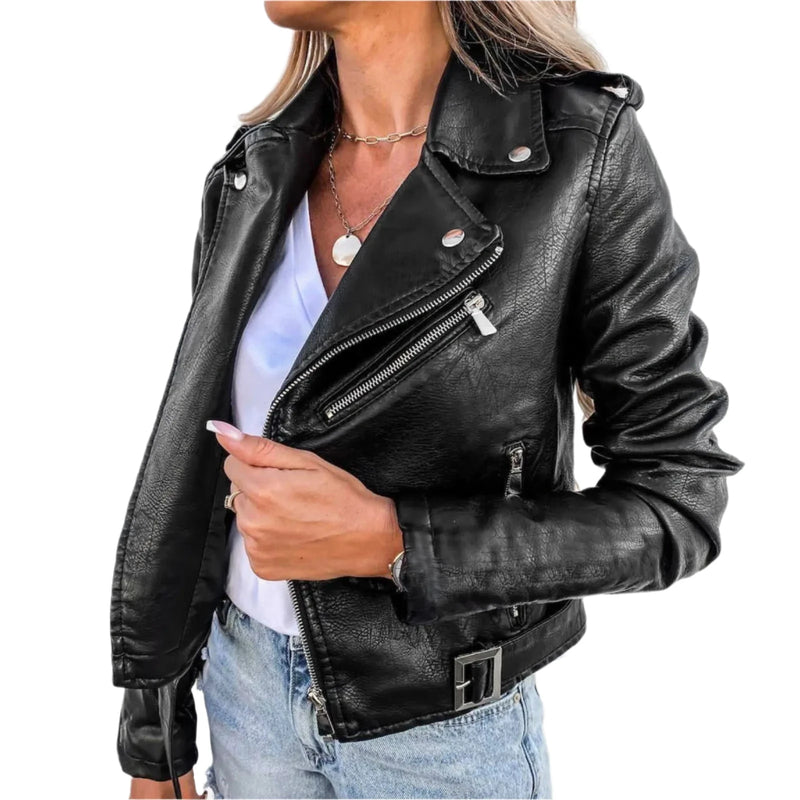 women's Blackout Biker Jacket