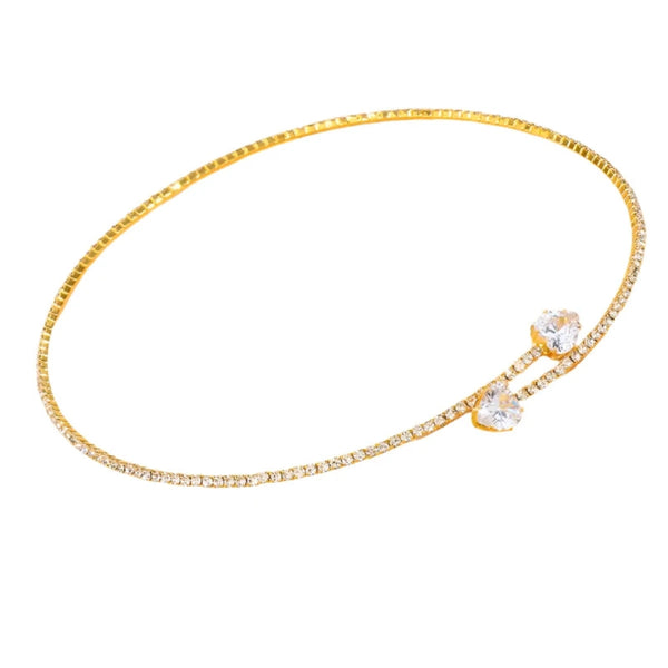 Women Rhinestone Choker Necklace